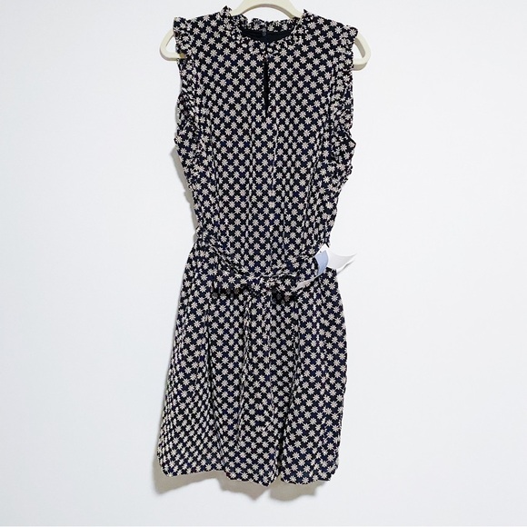 London Times - Navy Floral Embroidered Dress - Picture 2 of 7